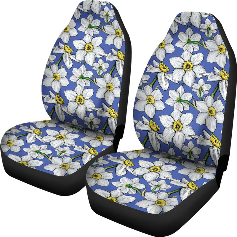 Daffodils Pattern Print Design DF08 Universal Fit Car Seat Covers