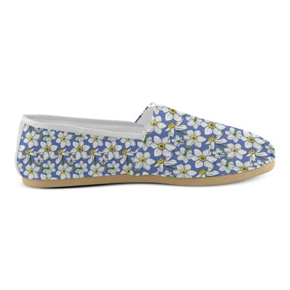Daffodils Pattern Print Design DF08 Women Casual Shoes-JorJune.com