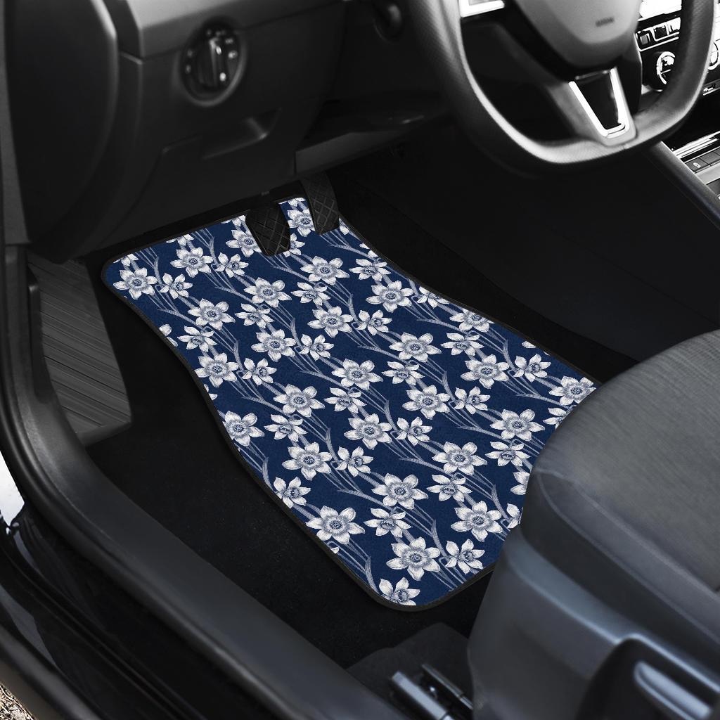 Daffodils Pattern Print Design DF09 Car Floor Mats-JorJune