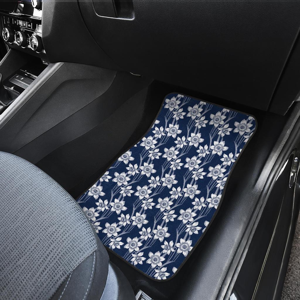 Daffodils Pattern Print Design DF09 Car Floor Mats-JorJune