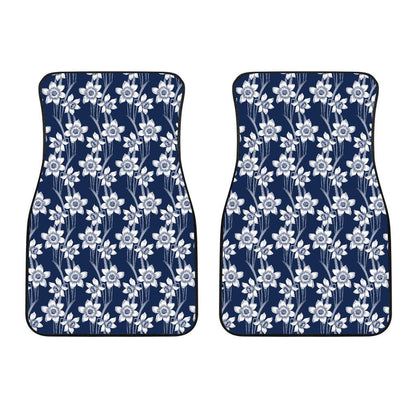 Daffodils Pattern Print Design DF09 Car Floor Mats-JorJune