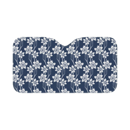 Daffodils Pattern Print Design DF09 Car Sun Shade-JorJune