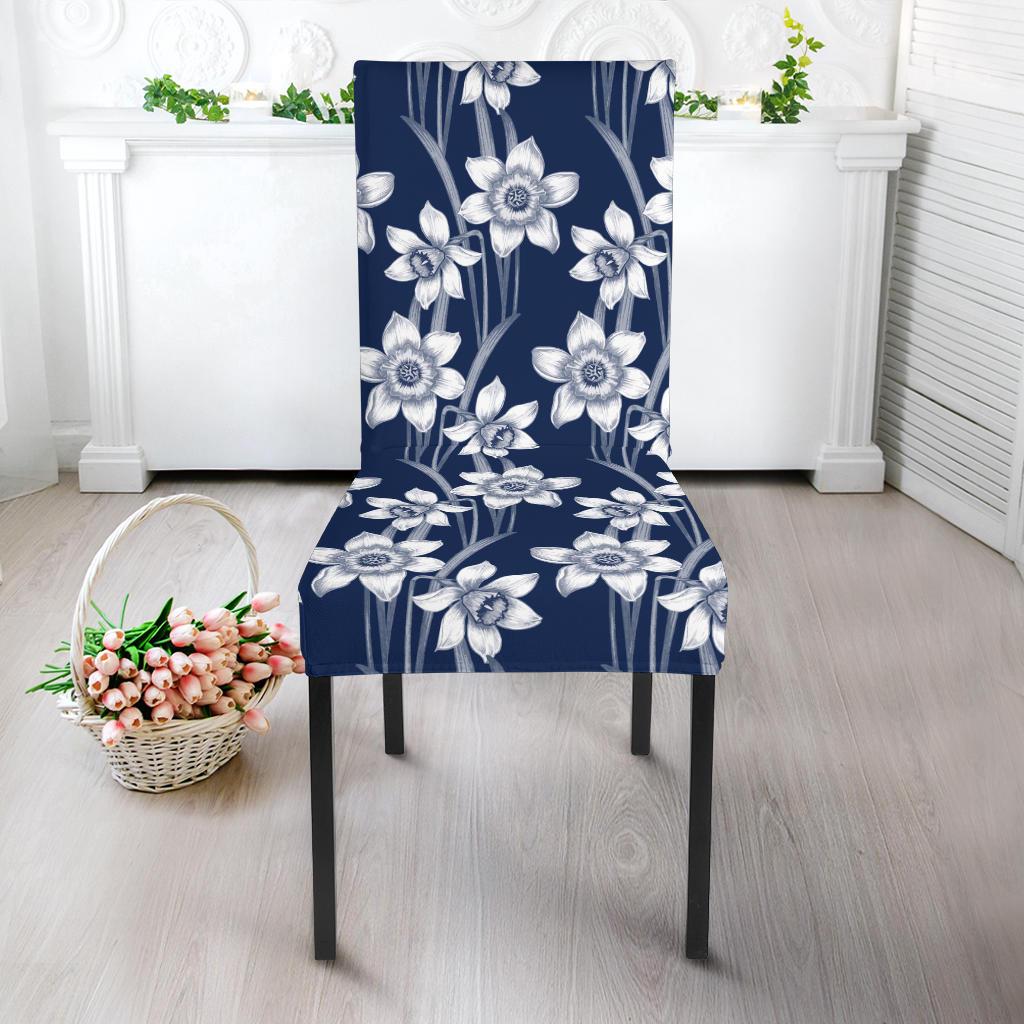 Daffodils Pattern Print Design DF09 Dining Chair Slipcover-JORJUNE.COM