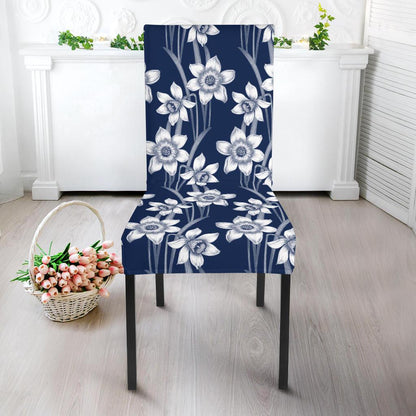 Daffodils Pattern Print Design DF09 Dining Chair Slipcover-JORJUNE.COM