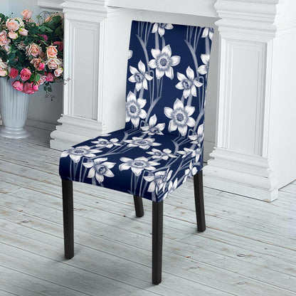 Daffodils Pattern Print Design DF09 Dining Chair Slipcover-JORJUNE.COM