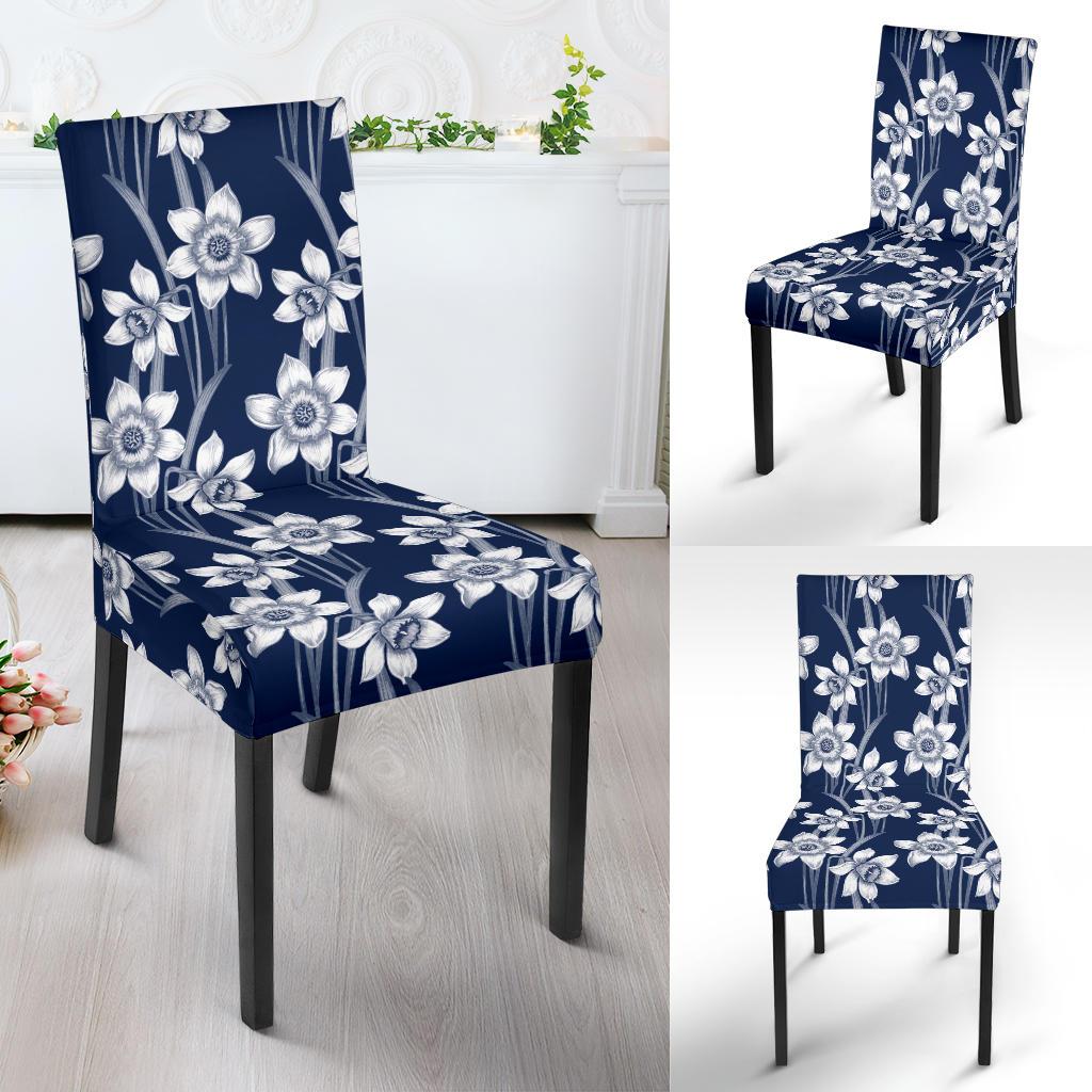 Daffodils Pattern Print Design DF09 Dining Chair Slipcover-JORJUNE.COM