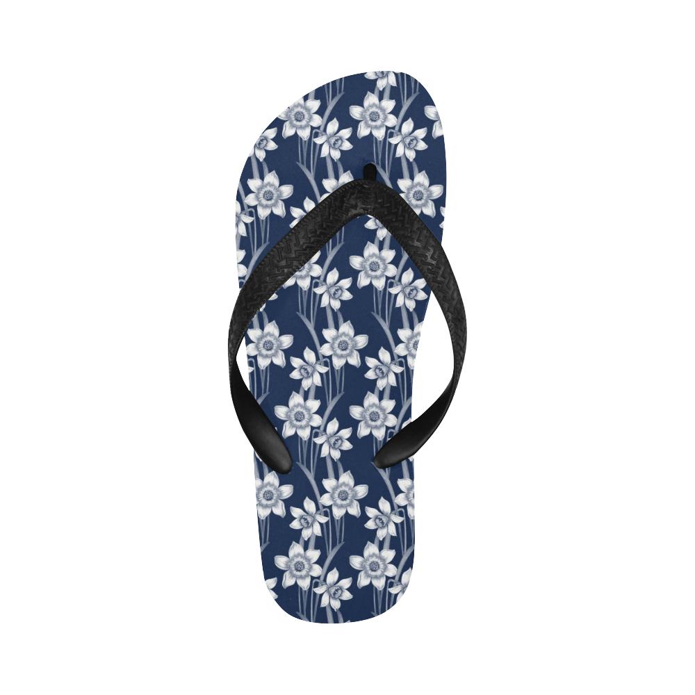 Daffodils Pattern Print Design DF09 Flip Flops-JorJune