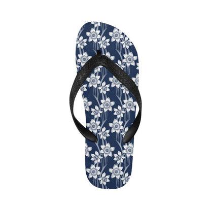Daffodils Pattern Print Design DF09 Flip Flops-JorJune
