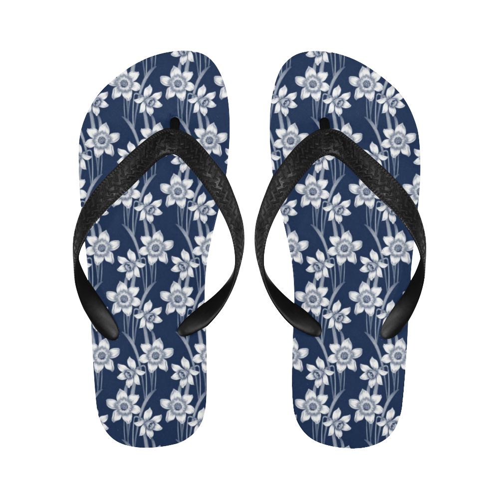 Daffodils Pattern Print Design DF09 Flip Flops-JorJune
