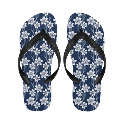 Daffodils Pattern Print Design DF09 Flip Flops-JorJune