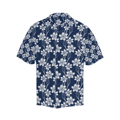 Daffodils Pattern Print Design DF09 Men Hawaiian Shirt-JorJune