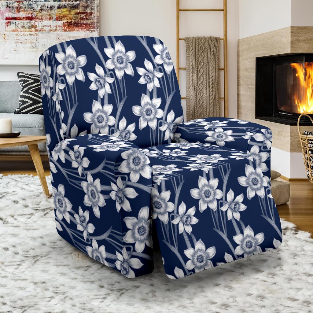 Daffodils Pattern Print Design DF09 Recliner Slipcover-JORJUNE.COM