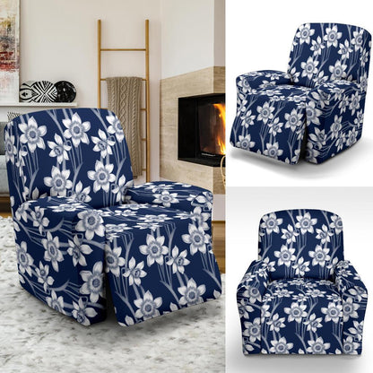 Daffodils Pattern Print Design DF09 Recliner Slipcover-JORJUNE.COM