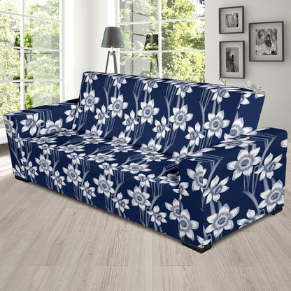 Daffodils Pattern Print Design DF09 Sofa Slipcover-JORJUNE.COM