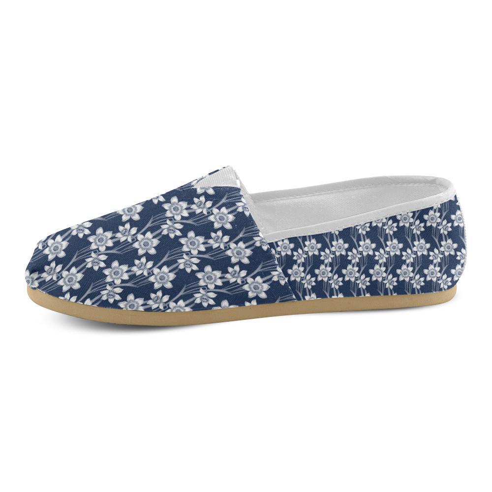 Daffodils Pattern Print Design DF09 Women Casual Shoes-JorJune.com