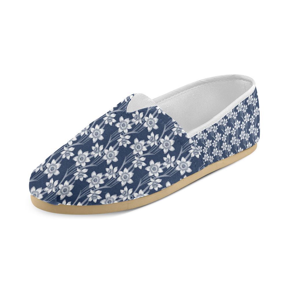 Daffodils Pattern Print Design DF09 Women Casual Shoes-JorJune.com