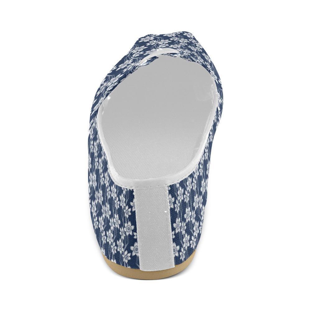 Daffodils Pattern Print Design DF09 Women Casual Shoes-JorJune.com