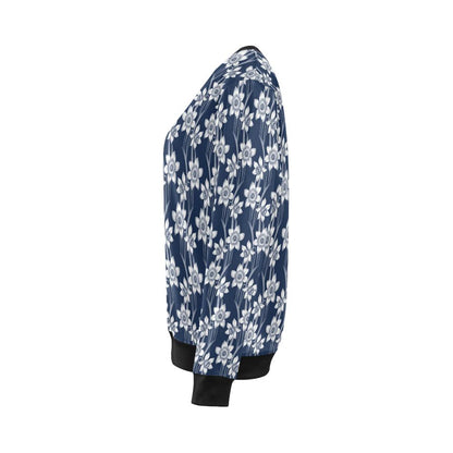 Daffodils Pattern Print Design DF09 Women Long Sleeve Sweatshirt-JorJune