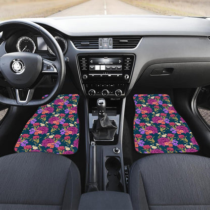 Dahlia Pattern Print Design DH01 Car Floor Mats-JorJune
