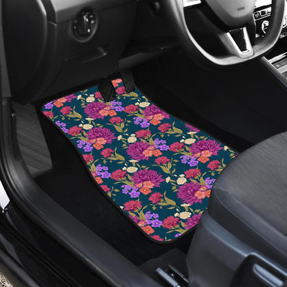 Dahlia Pattern Print Design DH01 Car Floor Mats-JorJune