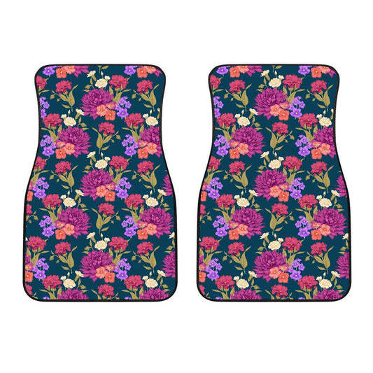 Dahlia Pattern Print Design DH01 Car Floor Mats-JorJune