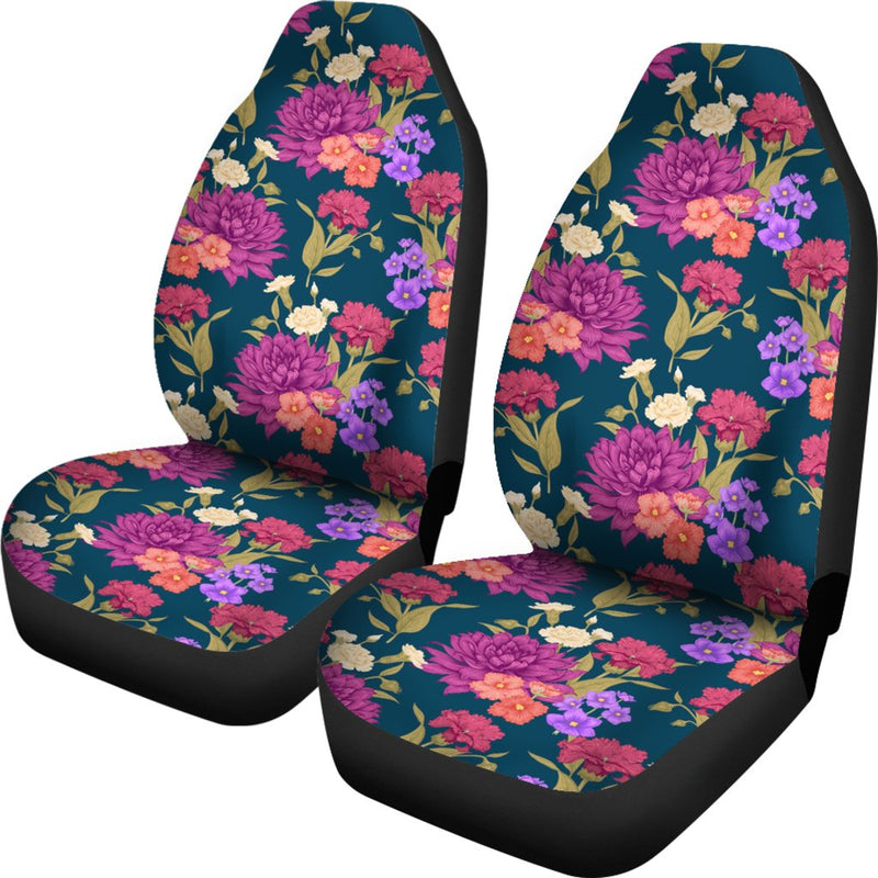 Dahlia Pattern Print Design DH01 Universal Fit Car Seat Covers