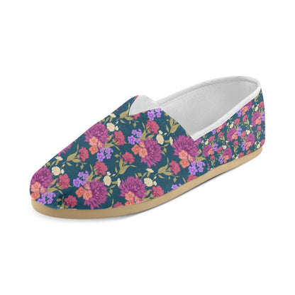 Dahlia Pattern Print Design DH01 Women Casual Shoes-JorJune.com