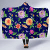 Dahlia Pattern Print Design DH010 Hooded Blanket-JORJUNE.COM