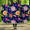 Dahlia Pattern Print Design DH010 Hooded Blanket-JORJUNE.COM