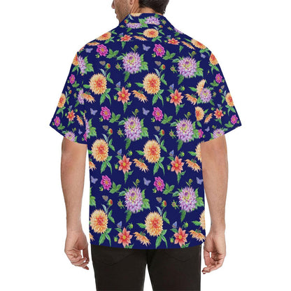 Dahlia Pattern Print Design DH010 Men Hawaiian Shirt-JorJune