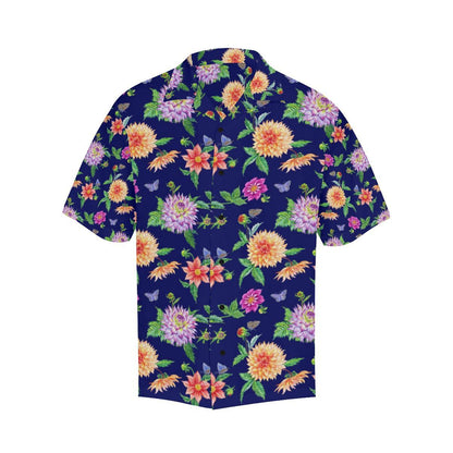 Dahlia Pattern Print Design DH010 Men Hawaiian Shirt-JorJune