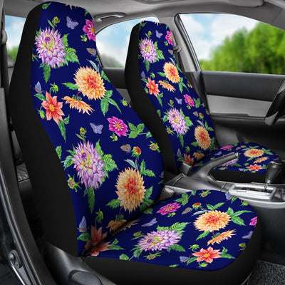 Dahlia Pattern Print Design DH010 Universal Fit Car Seat Covers