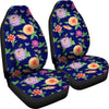 Dahlia Pattern Print Design DH010 Universal Fit Car Seat Covers