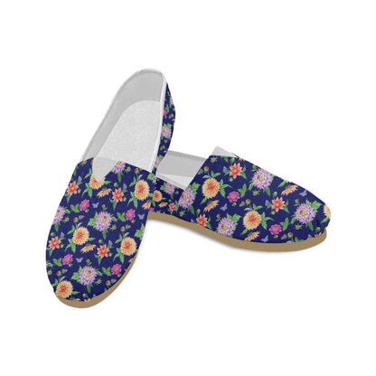 Dahlia Pattern Print Design DH010 Women Casual Shoes-JorJune.com