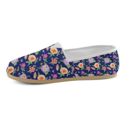 Dahlia Pattern Print Design DH010 Women Casual Shoes-JorJune.com