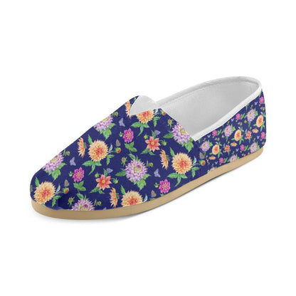 Dahlia Pattern Print Design DH010 Women Casual Shoes-JorJune.com