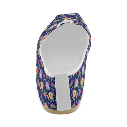 Dahlia Pattern Print Design DH010 Women Casual Shoes-JorJune.com