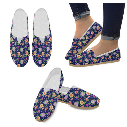 Dahlia Pattern Print Design DH010 Women Casual Shoes-JorJune.com