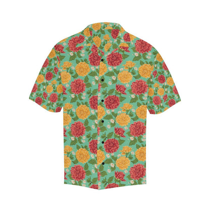 Dahlia Pattern Print Design DH011 Men Hawaiian Shirt-JorJune