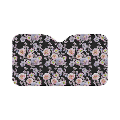 Dahlia Pattern Print Design DH012 Car Sun Shade-JorJune