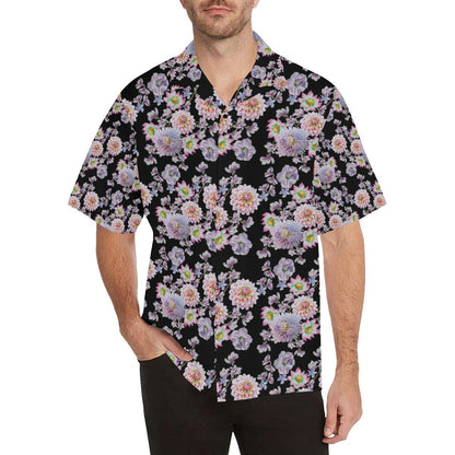 Dahlia Pattern Print Design DH012 Men Hawaiian Shirt-JorJune