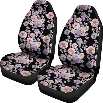 Dahlia Pattern Print Design DH012 Universal Fit Car Seat Covers