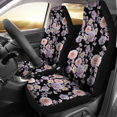 Dahlia Pattern Print Design DH012 Universal Fit Car Seat Covers