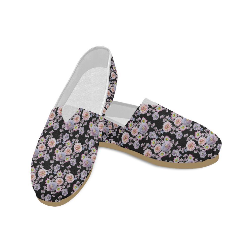 Dahlia Pattern Print Design DH012 Women Casual Shoes-JorJune.com