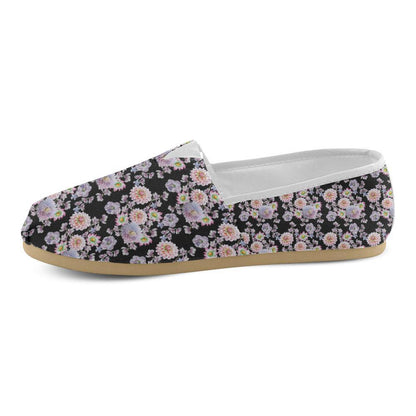 Dahlia Pattern Print Design DH012 Women Casual Shoes-JorJune.com