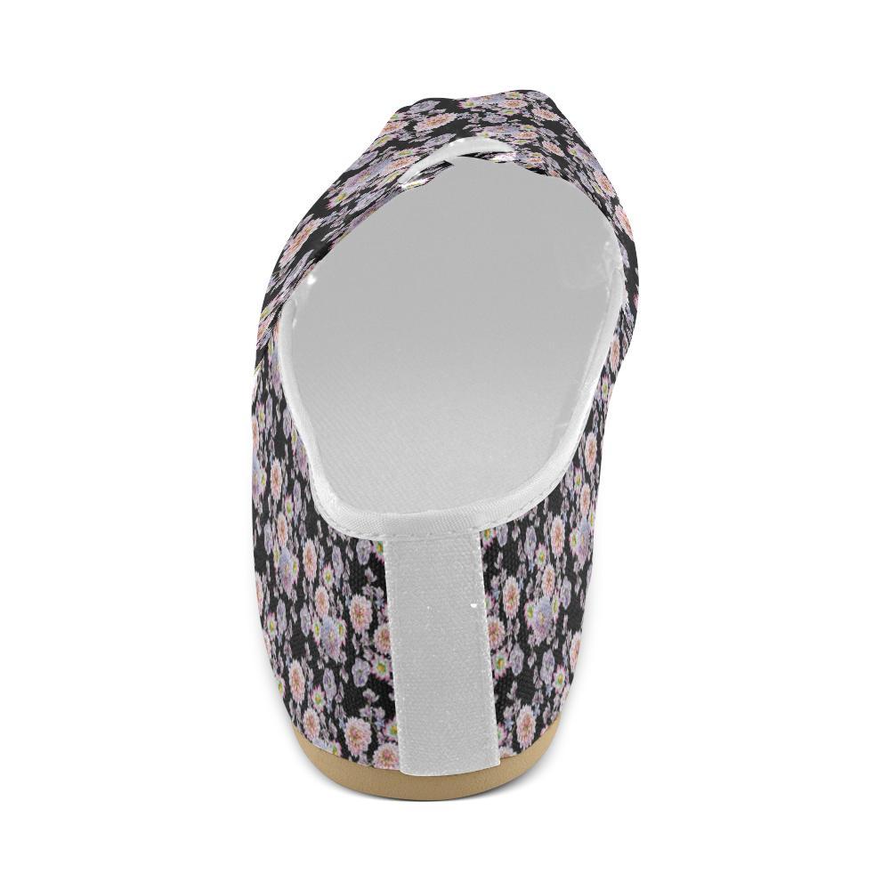 Dahlia Pattern Print Design DH012 Women Casual Shoes-JorJune.com