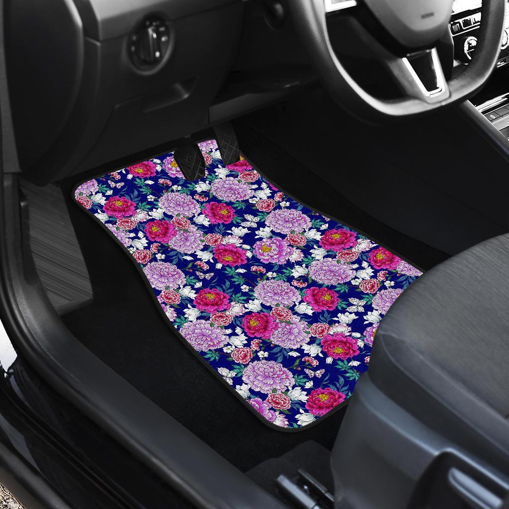 Dahlia Pattern Print Design DH013 Car Floor Mats-JorJune