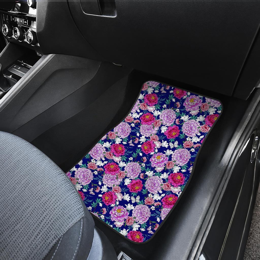 Dahlia Pattern Print Design DH013 Car Floor Mats-JorJune