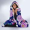 Dahlia Pattern Print Design DH013 Hooded Blanket-JORJUNE.COM