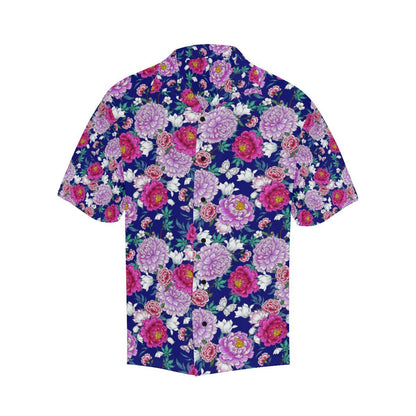 Dahlia Pattern Print Design DH013 Men Hawaiian Shirt-JorJune